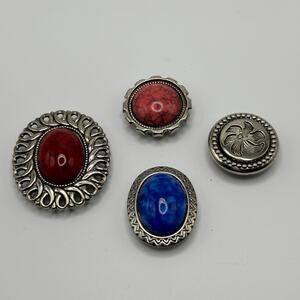 Vintage Nony Silver Tone Button Cover